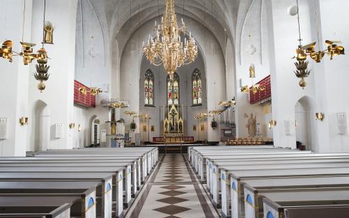 Interiör Luleå domkyrka.