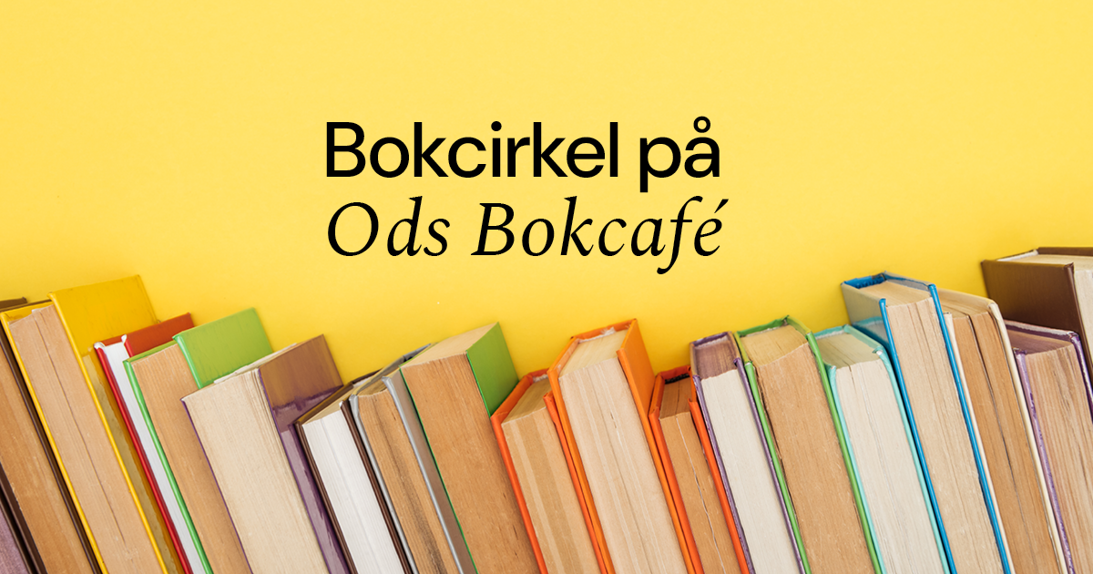 böcker står på rad, mot gul bakgrund