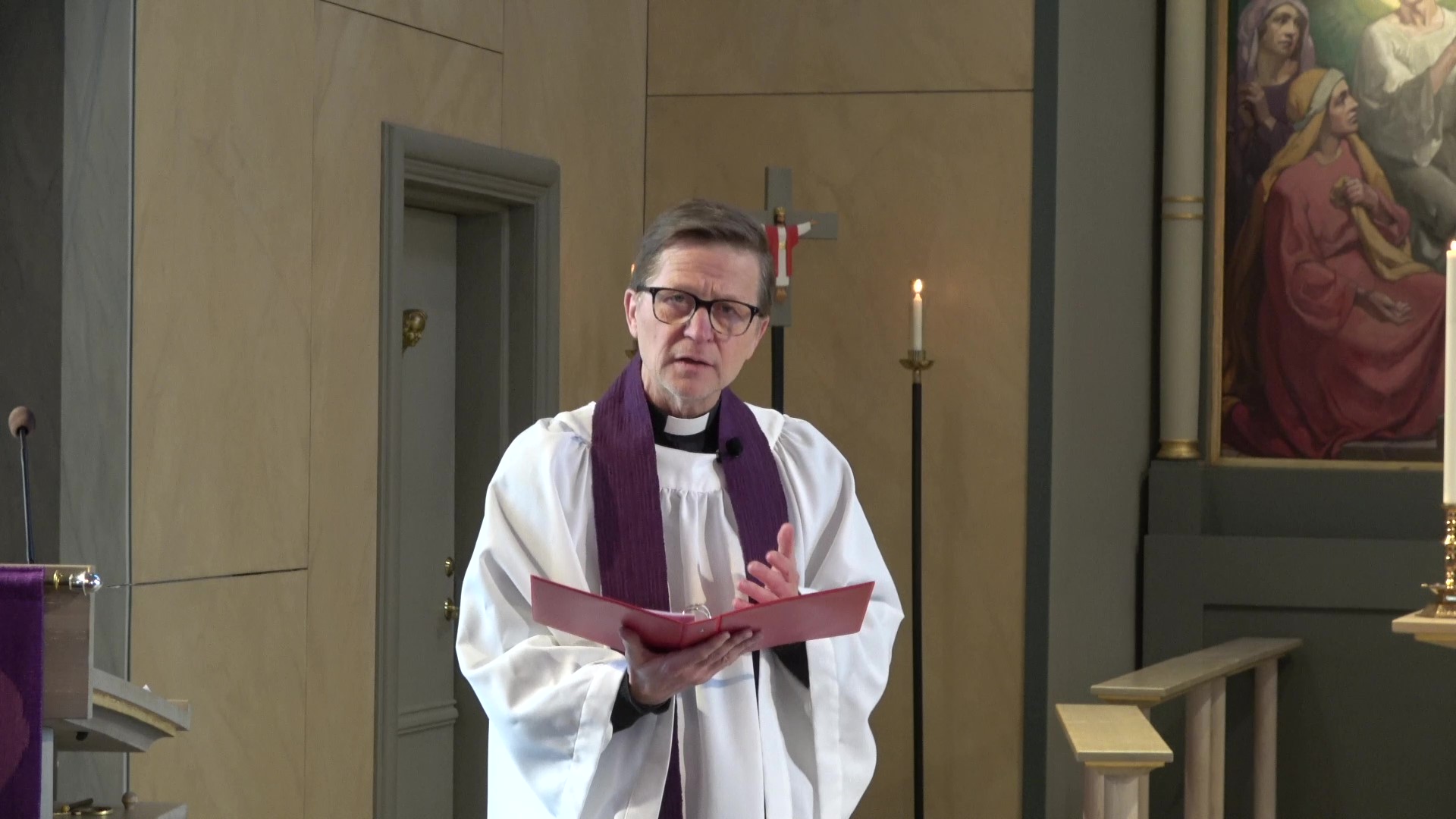 Porträttfoto på prästen Kjell Gustafsson