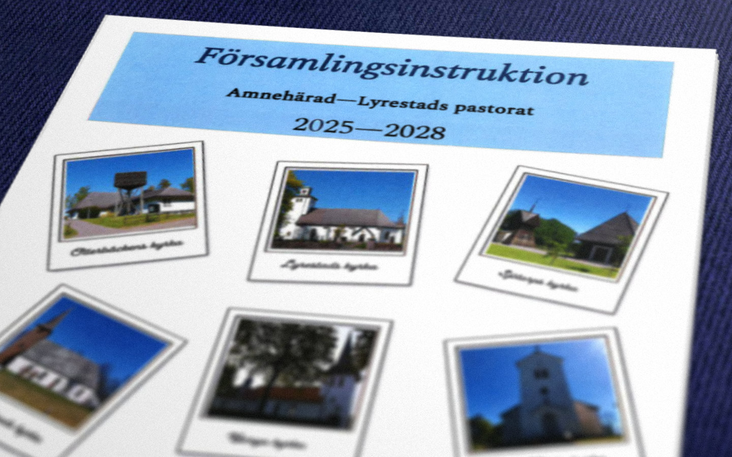 Framsidan till församlingsinstruktion 2025
