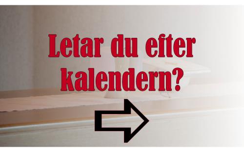 Letar du efter kalendern?