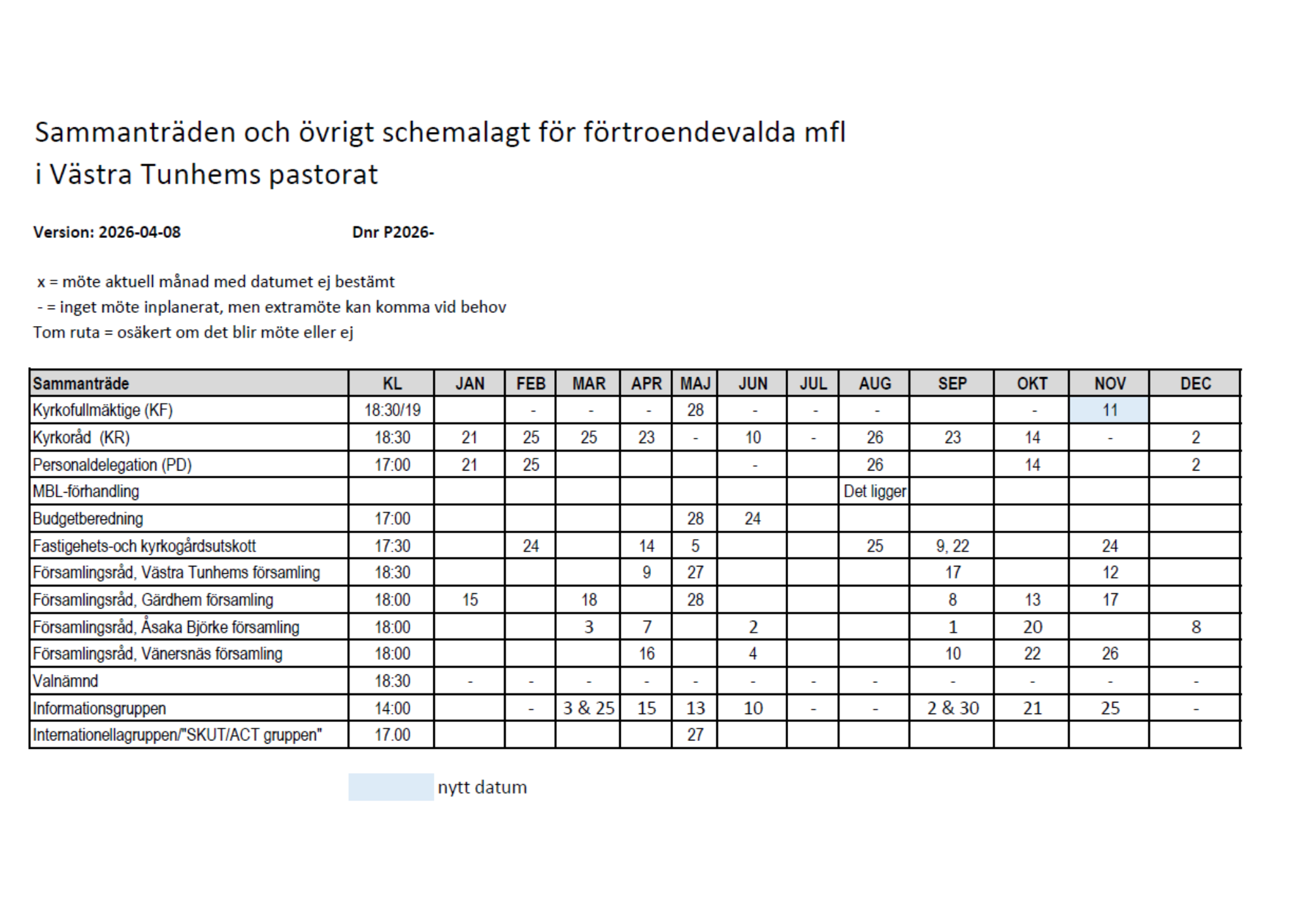 Möteschema förtroendevalda 2026