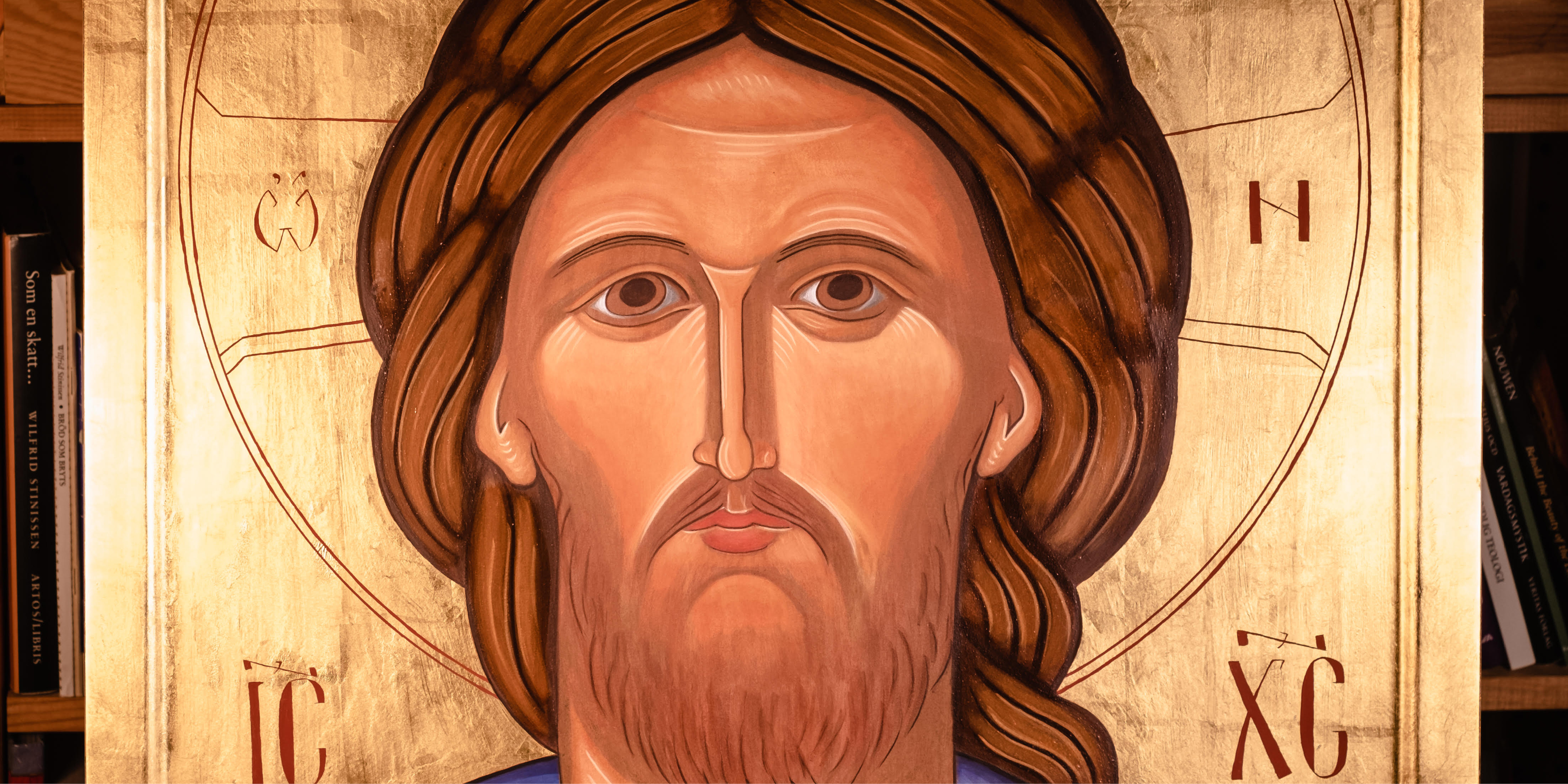 Del av det nya altarskåpet som invigs i Skanör den 30 april.