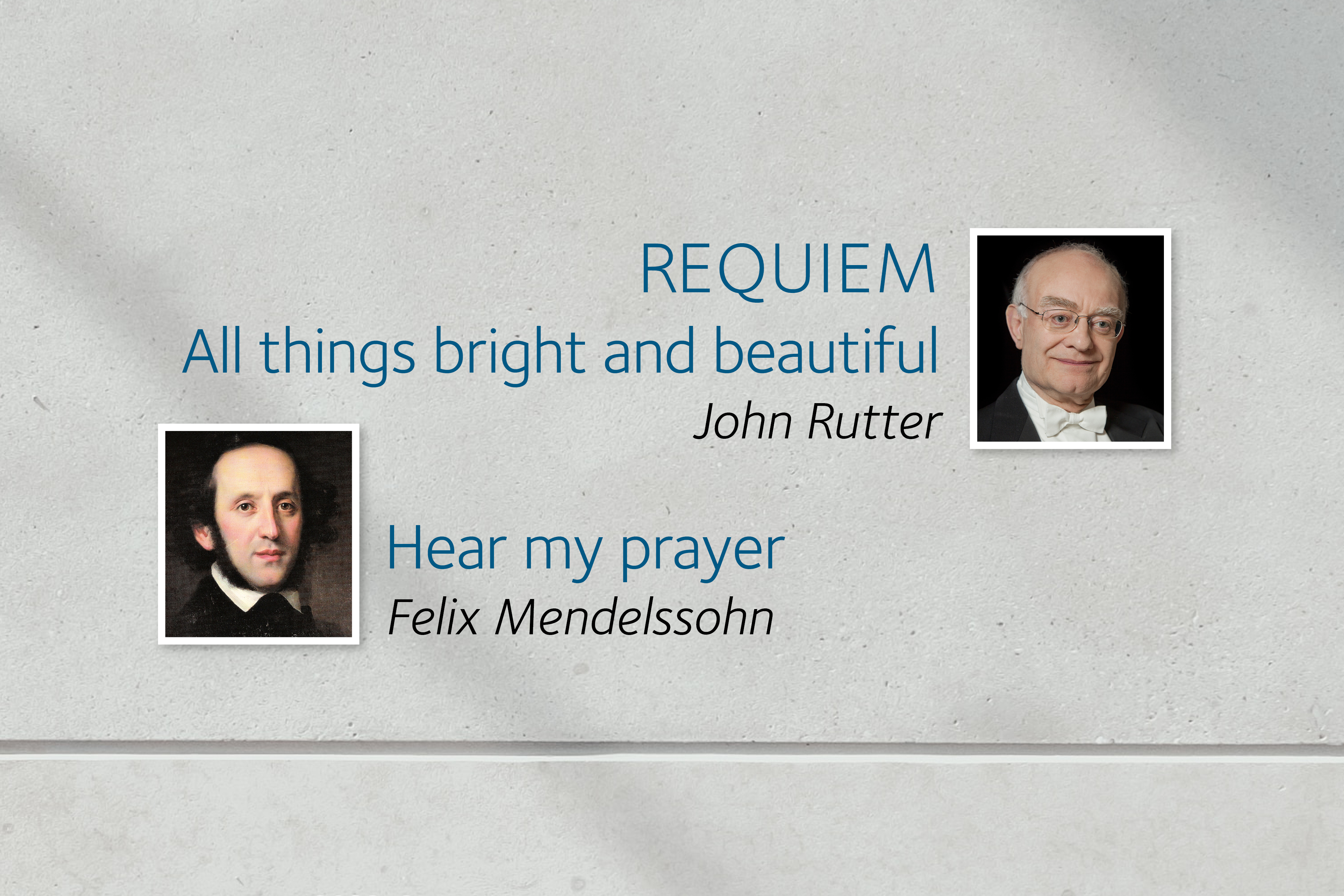 Konsert: John Rutter & Felix Mendelssohn