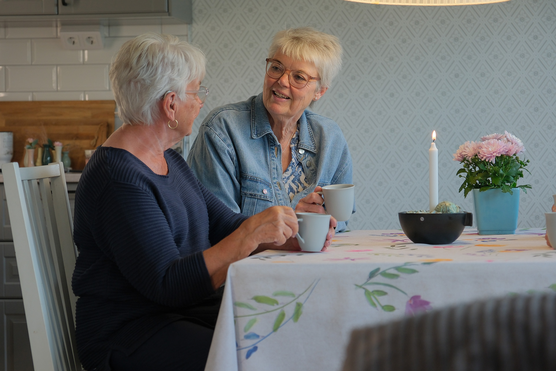 Fika med besöksgruppen