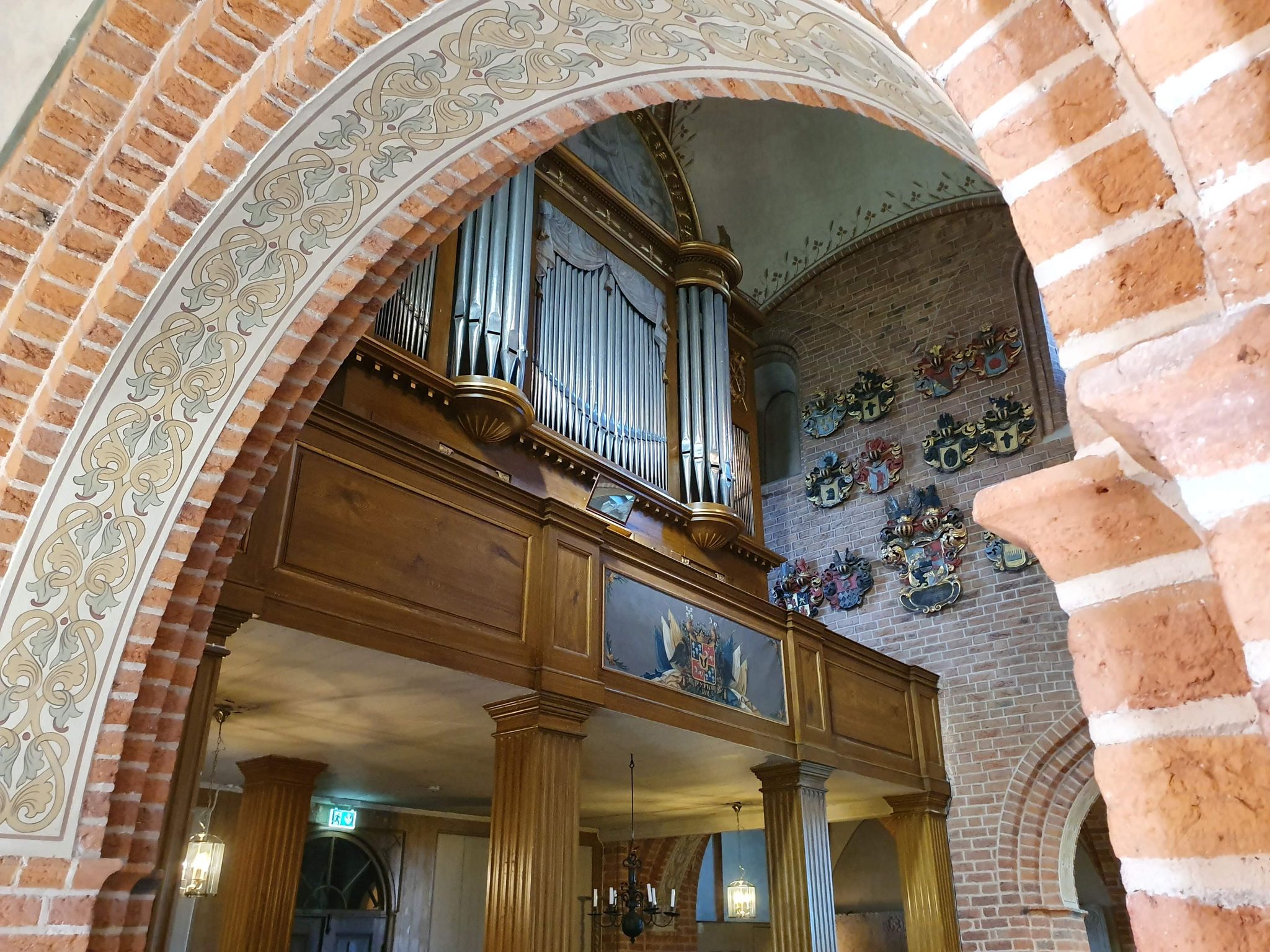 Orgeln i Skoklosters kyrka.