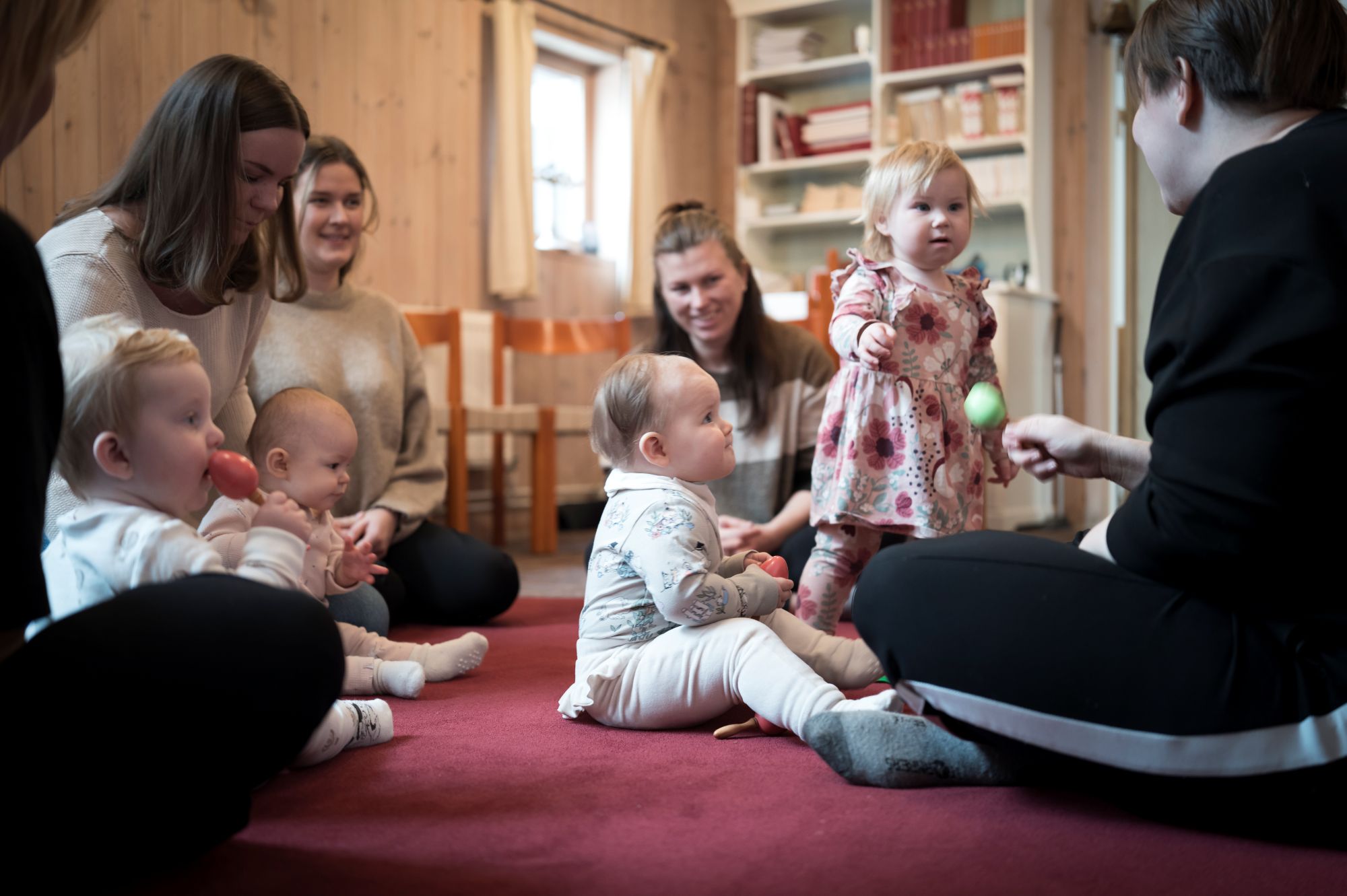 Barn på öppen förskola