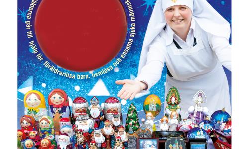 Försäljning av jättefina julgåvor, handgjorda glasartiklar, ryska dockor, ikoner, smycken och mycket annat. Tors 3 dec-fre 4 dec i Tibble kyrka, plan 3, kl. 9-18.