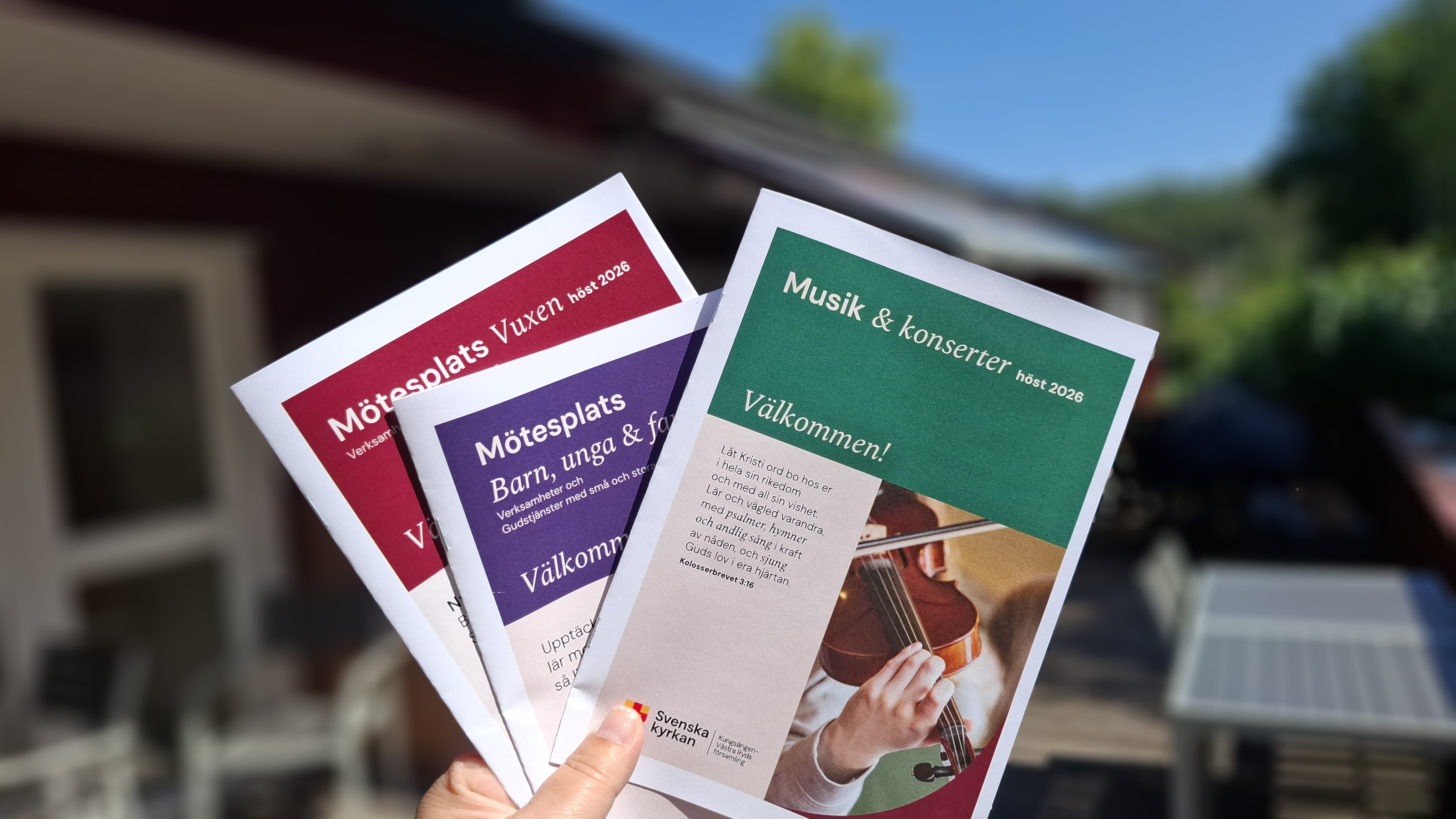 Broschyrer för verksamhet barn, unga, vuxna och musik och konserter