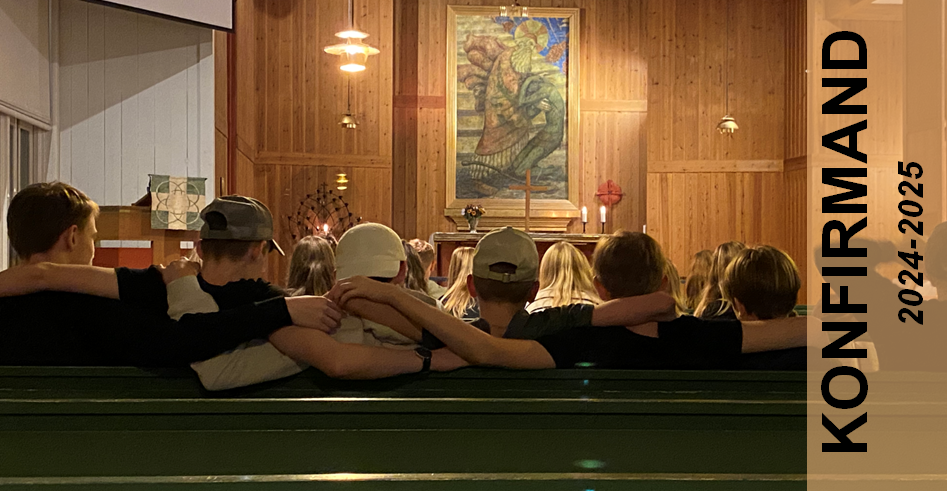 Konfirmander på gudstjänst