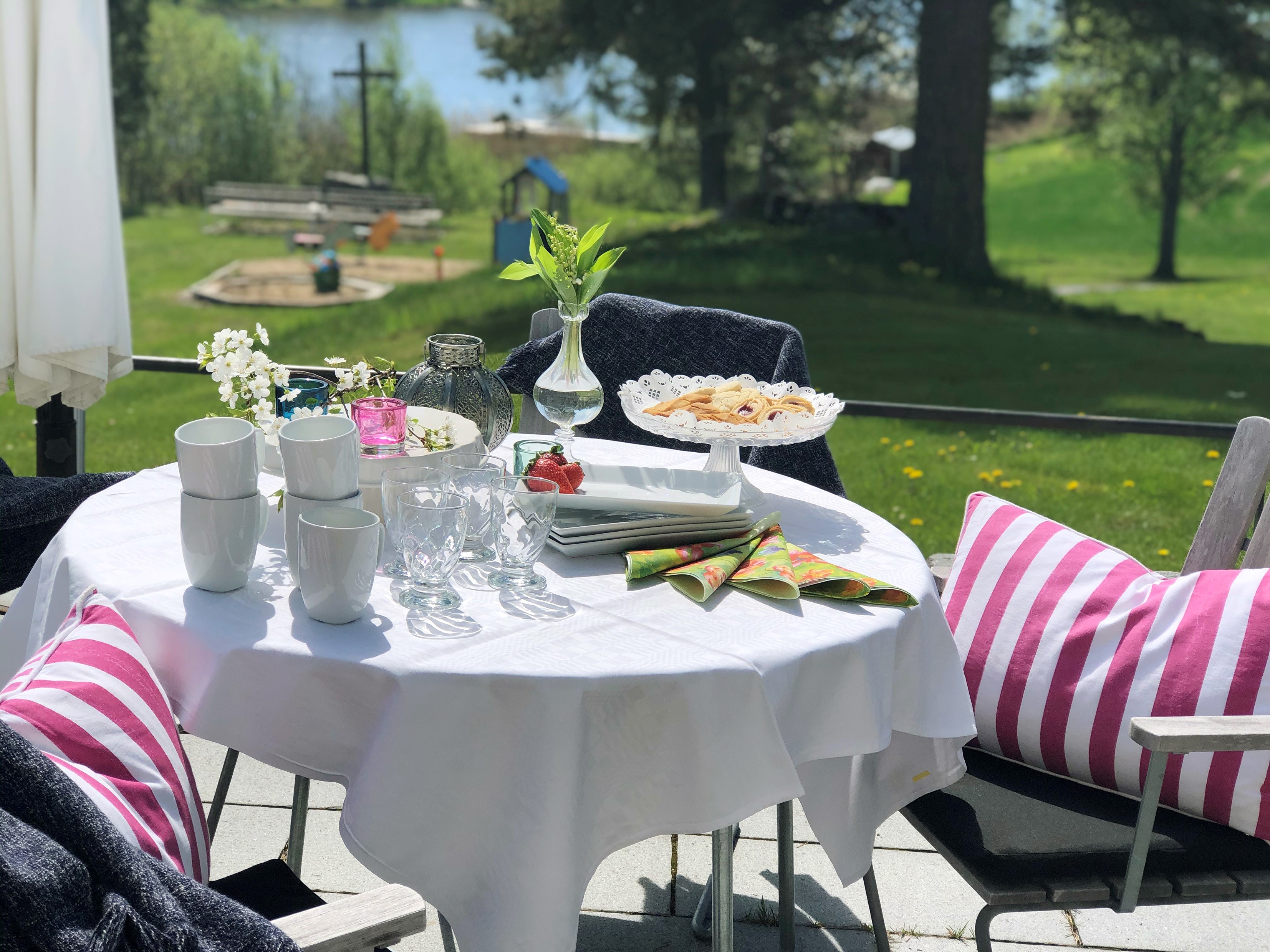 Dukat bord med fika