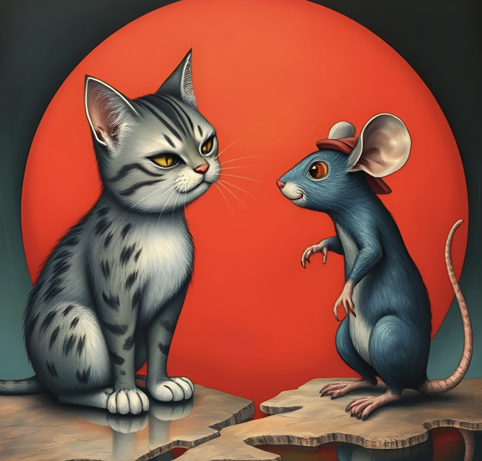 Skymningssamtal på Solliden: Katt och råtta