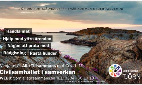 Svenska kyrkan Tjörn ingår i det nätverk som tillsammans underlättar för de på Tjörn som idag självisolerar sig under den pågående pandemin. Vi hjälps åt!