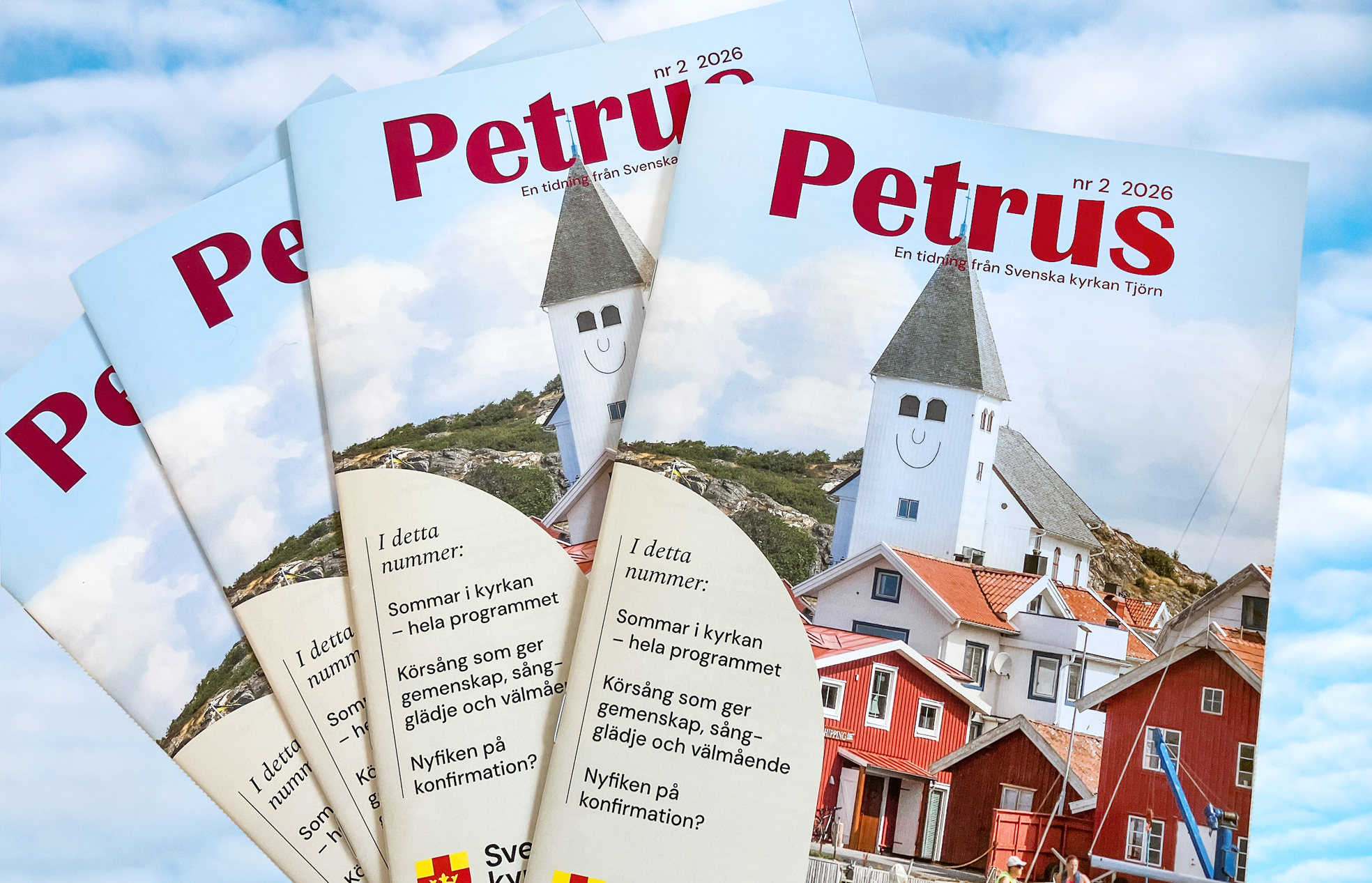 Tidningsomslag med Skärhamns kyrka