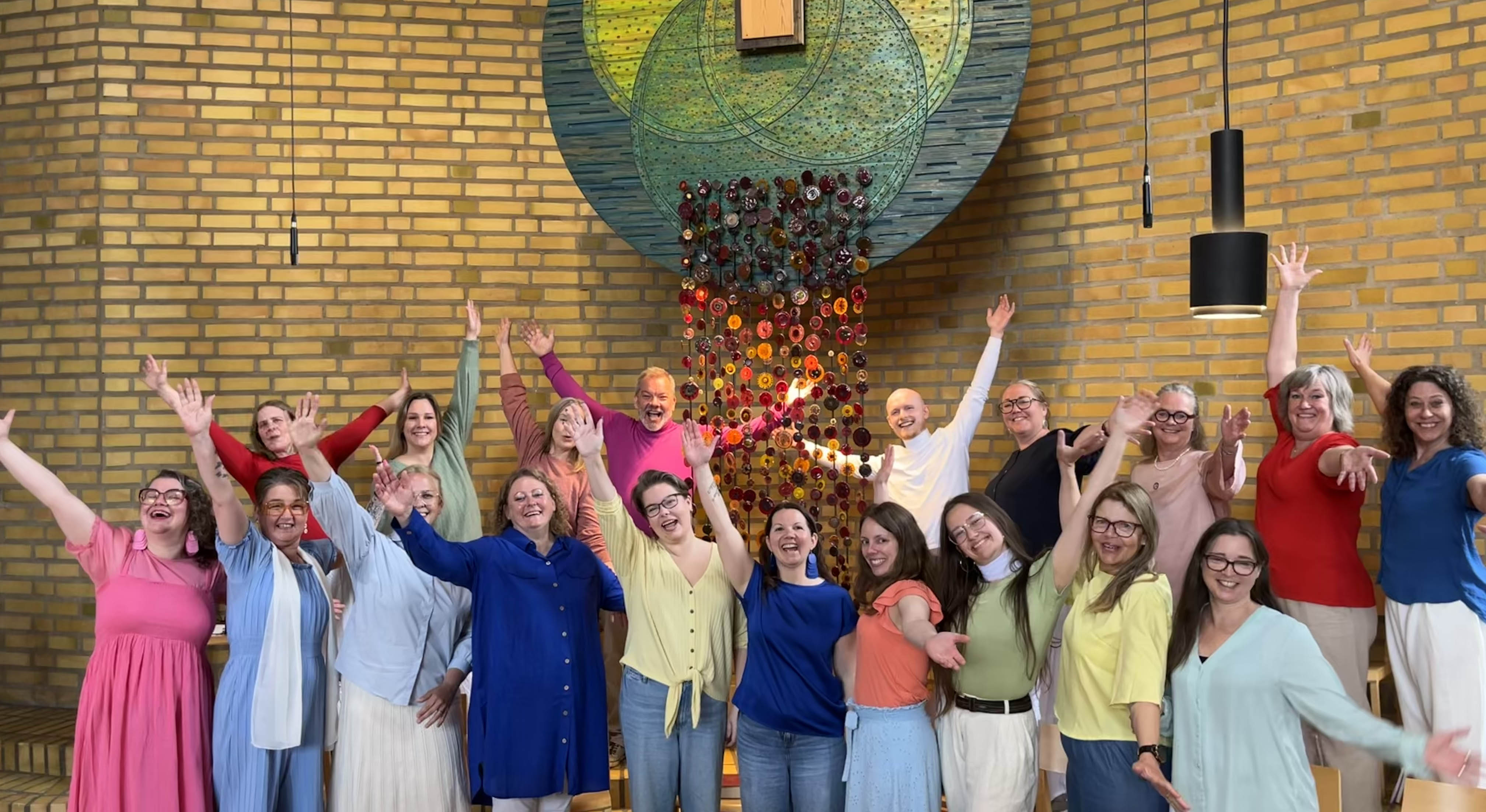 Kören CompassionGospel i Sankt Hans kyrka, Lund.