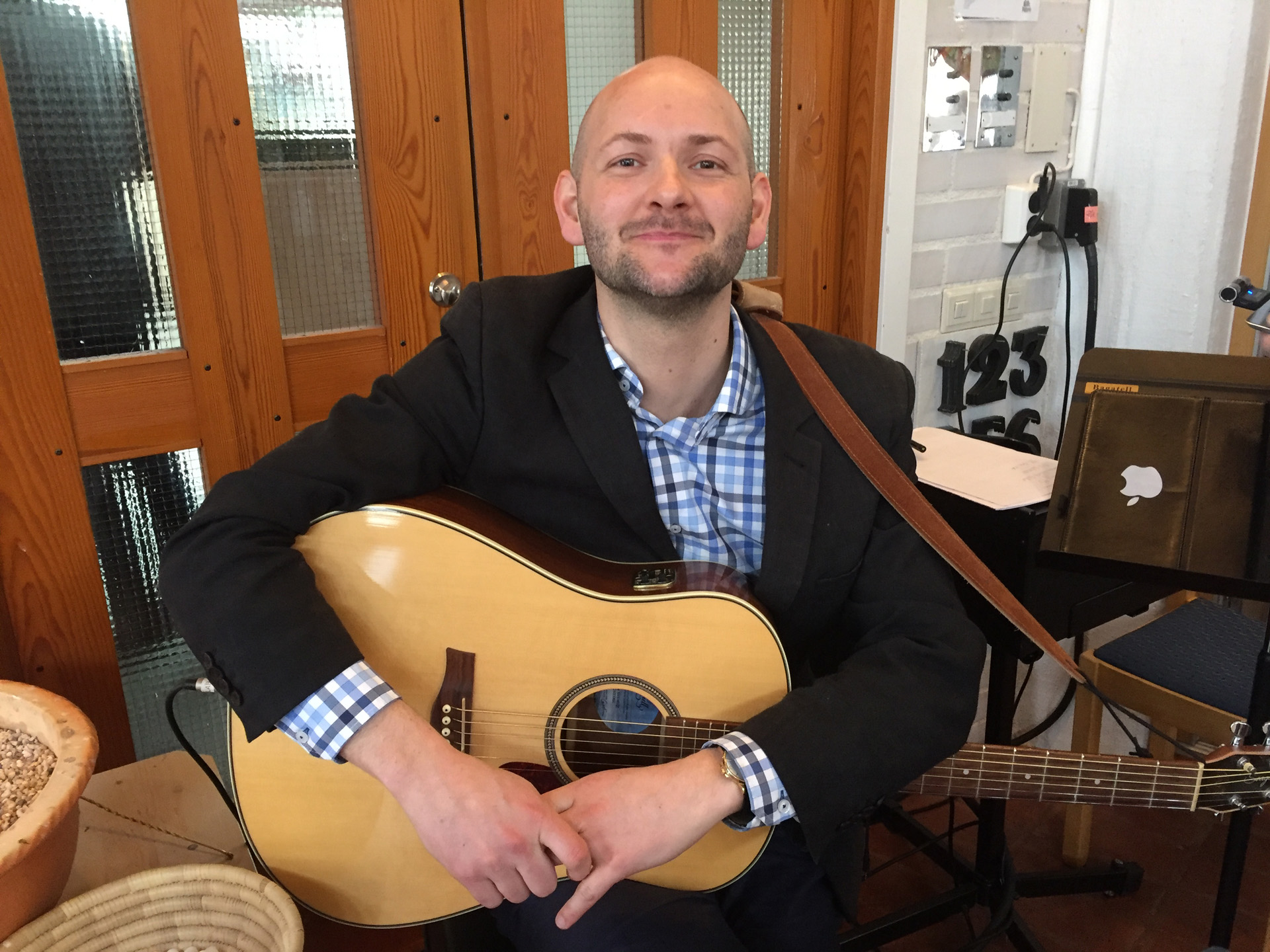 Anders Emtell, musiker i Årsta församling i Uppsala.