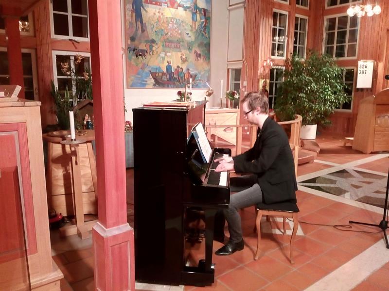 Andreas Printz piano konsert i Mariakyrkan