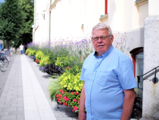 Bilden visar Arne Björklund från Sverigedemokraterna.