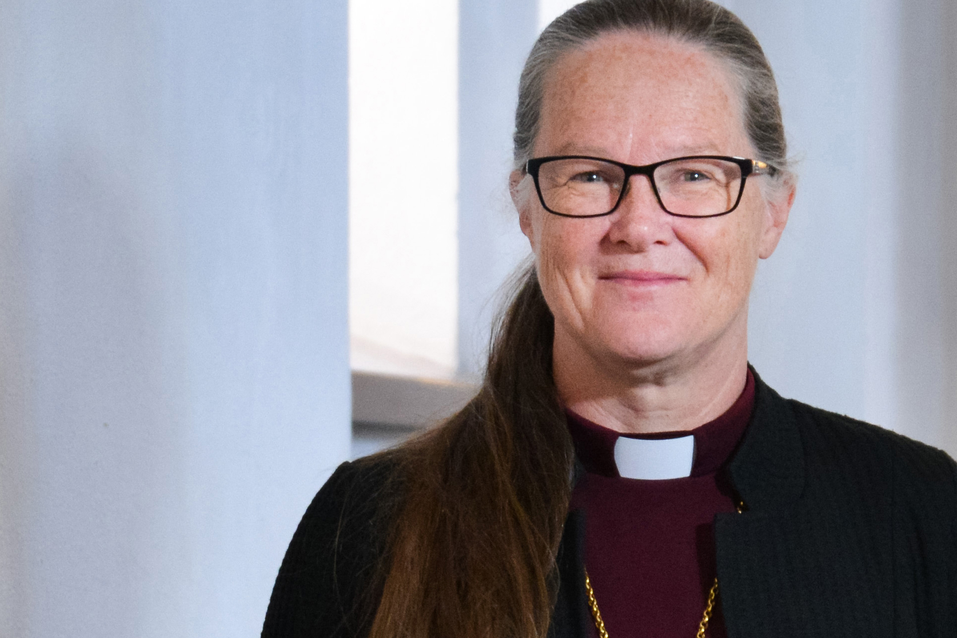 Bild på biskop Åsa Nyström. 