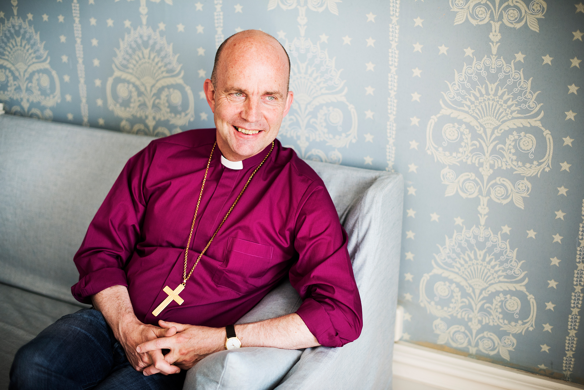 Biskop Fredrik Modéus, liggande format, halvbild, Foto Lina Alriksson