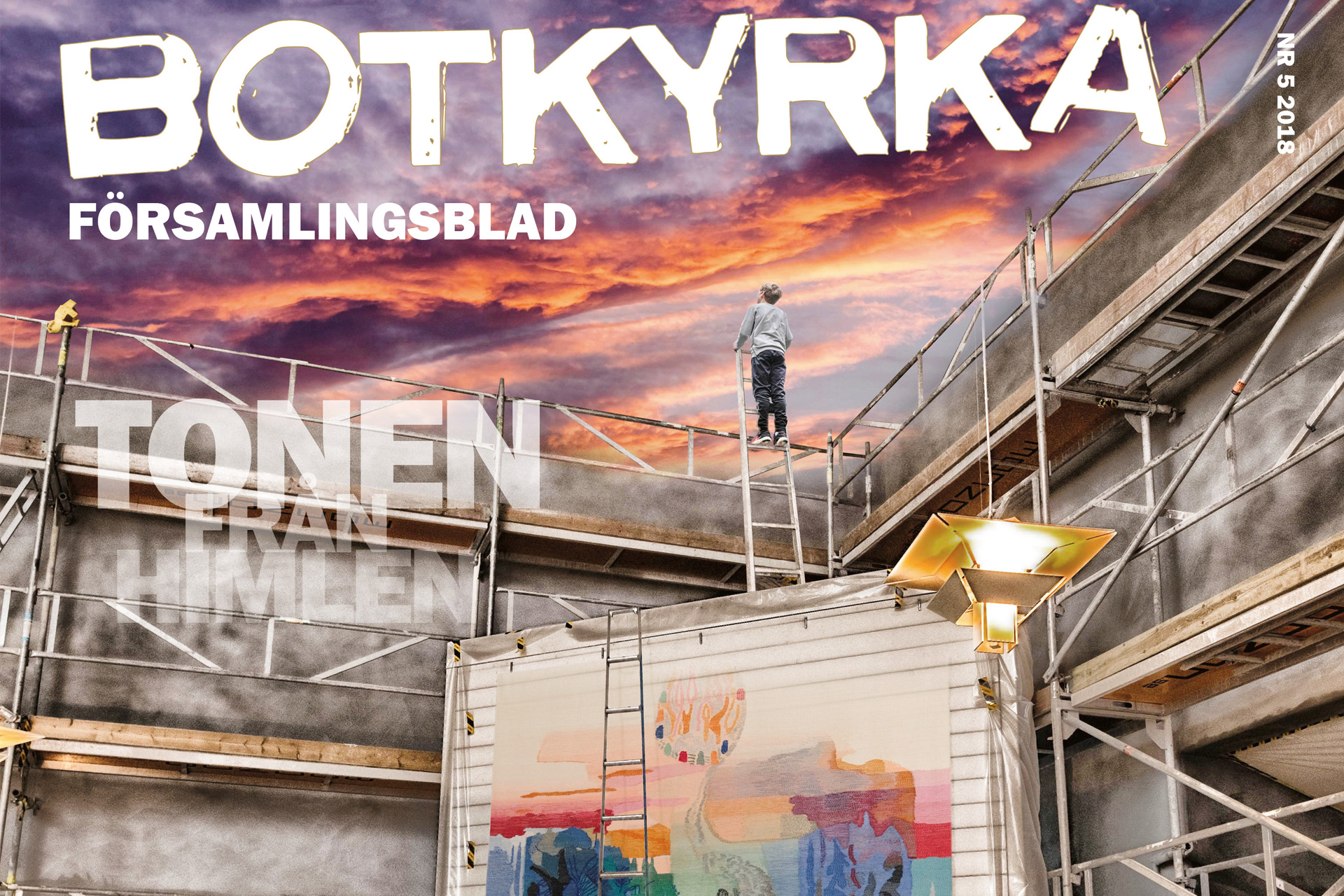 Omslaget till Botkyrka församlingsblad nummer 5 2018