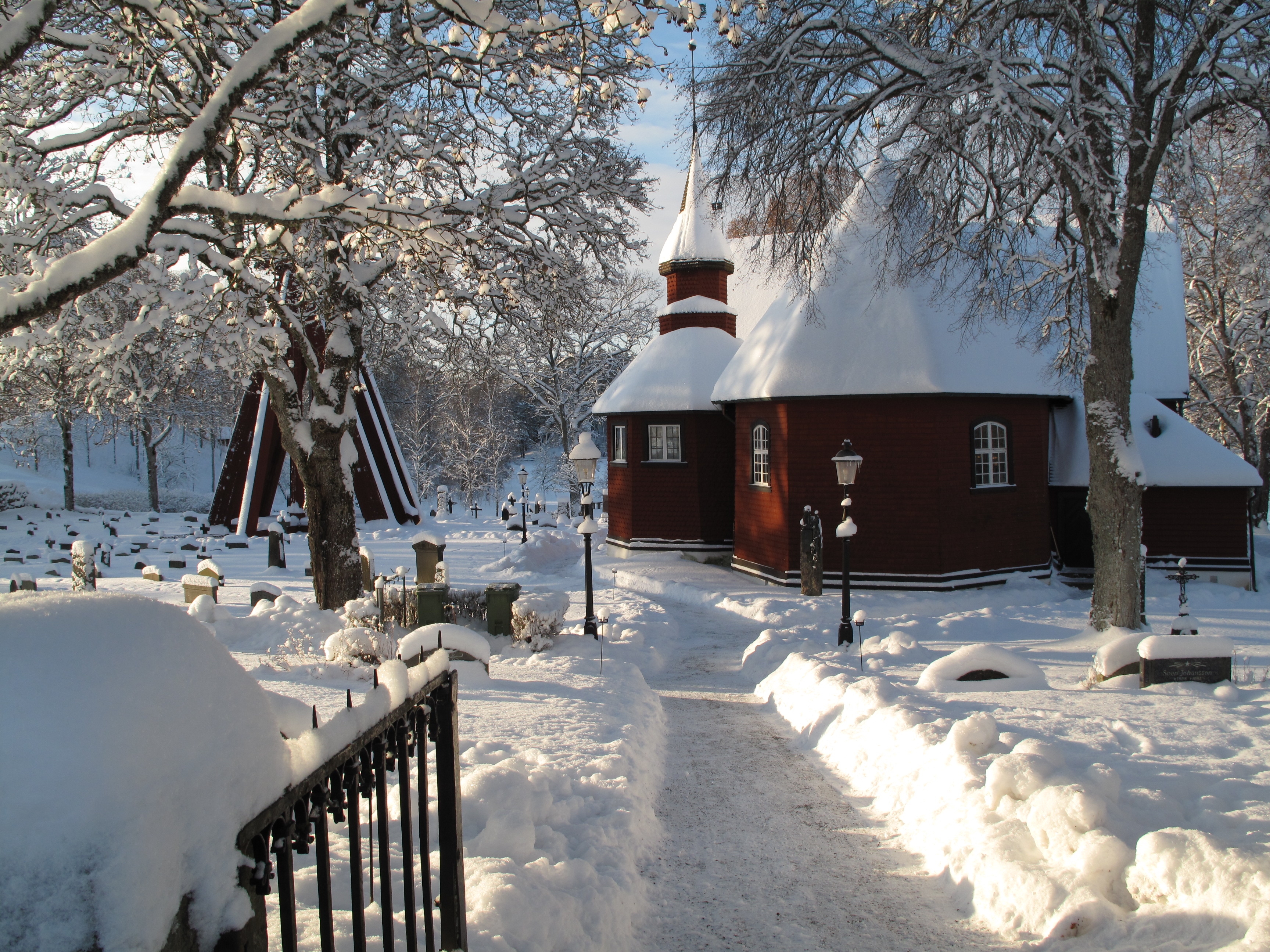 Bottnaryds kyrka, vinter