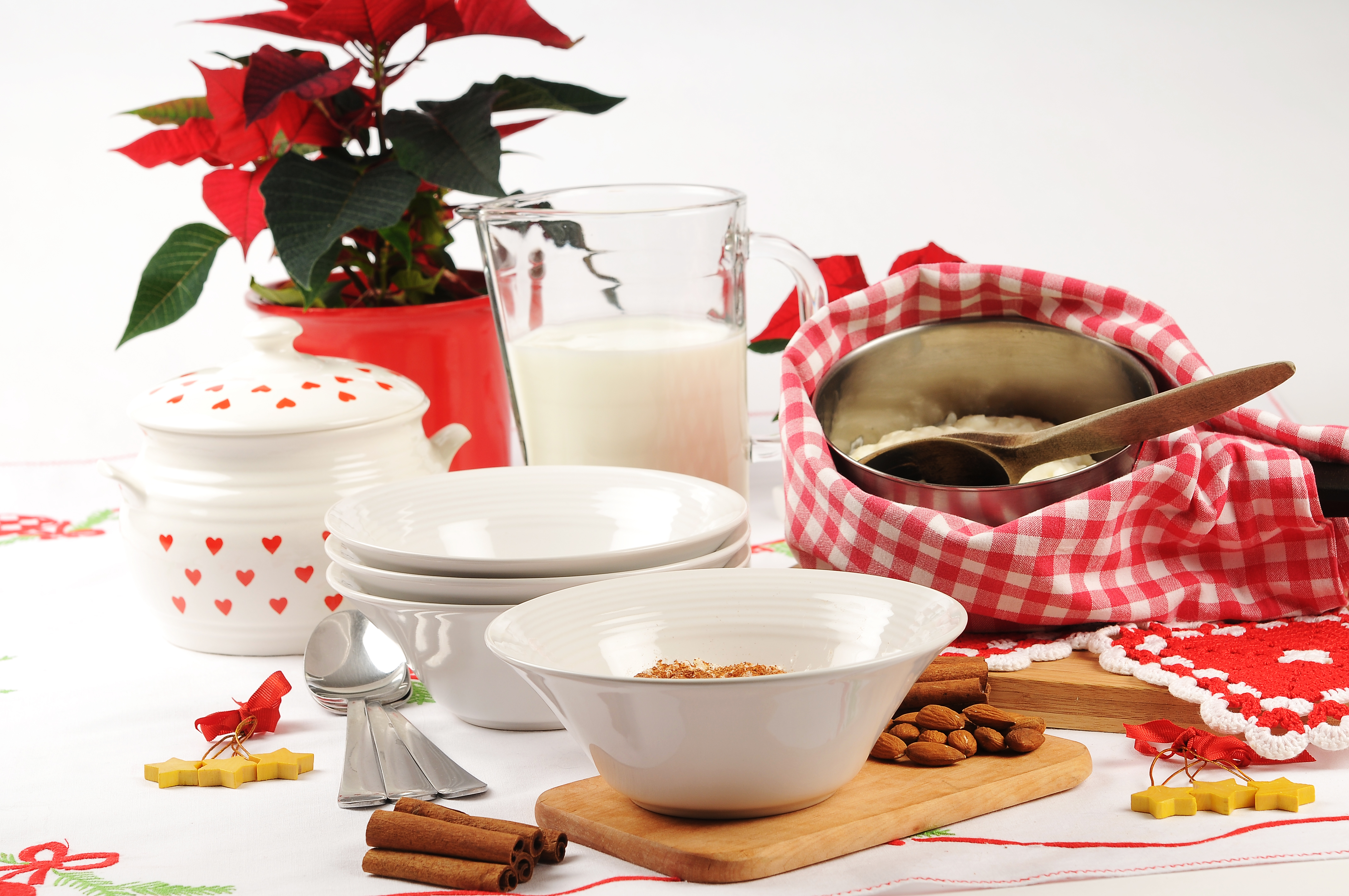 Dukat bord med julgröt