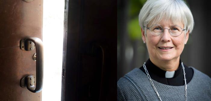 Porträtt av kyrkosekreterare Cristina Grenholm.