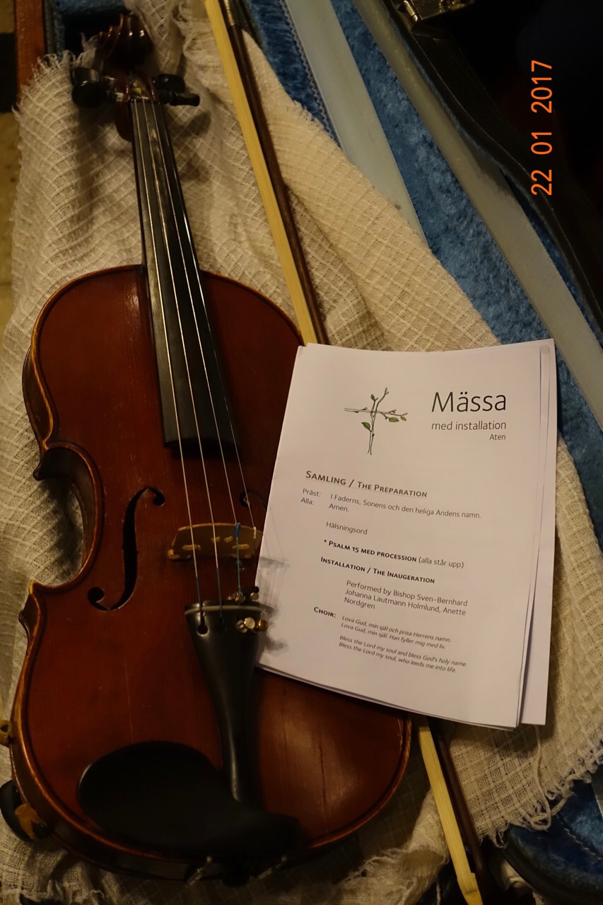 Installationen hölls av Biskop Sven-Bernhard, Johanna Lautmann Holmlund och Anette Nordgren