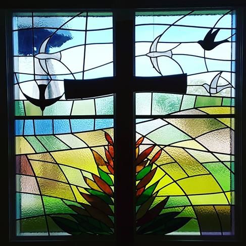 Fönster i Halvorskyrkan