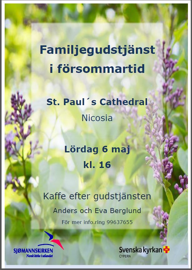 Gudstjänst Nicosia 6 maj