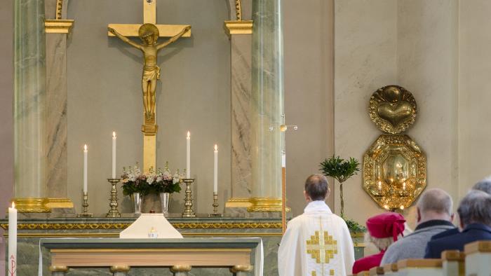 Högmässa i Varbergs kyrka