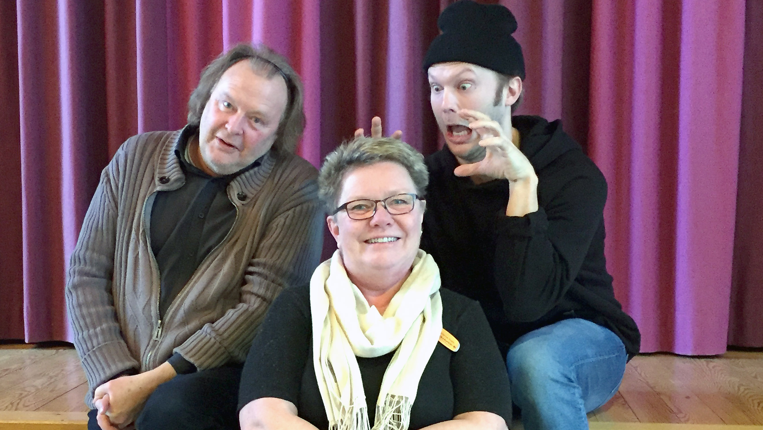 Hatte Bärtilsson, Marianne Sopo och Hampus Anveden är kockarna bakom soppteatern. 