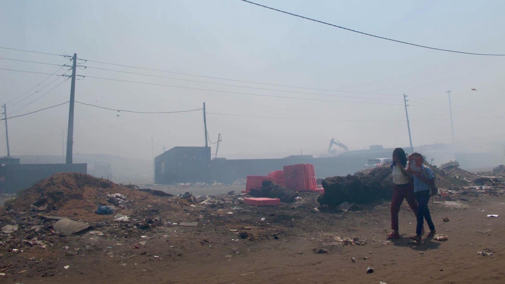 Hulene Dump utanför Maputo.