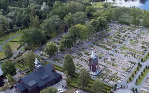 Överblick Huskvarna kyrka