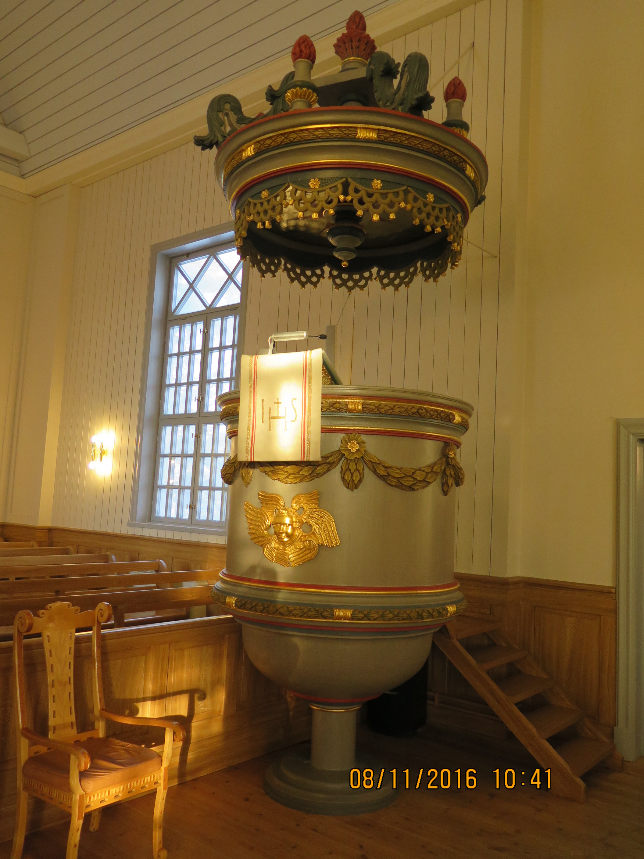 Predikstolen Pajala kyrka