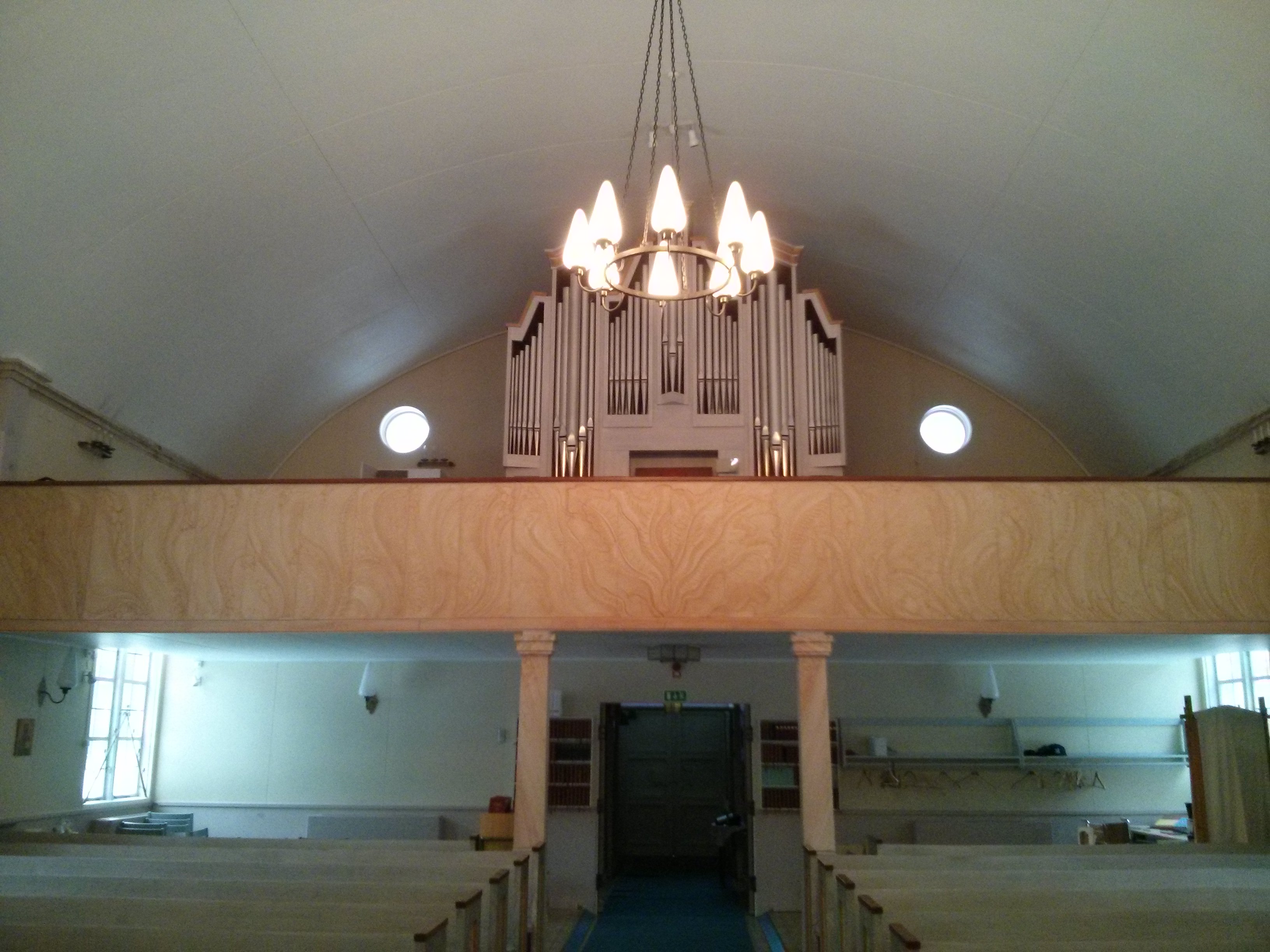 Orgel Tärendö kyrka Interiör