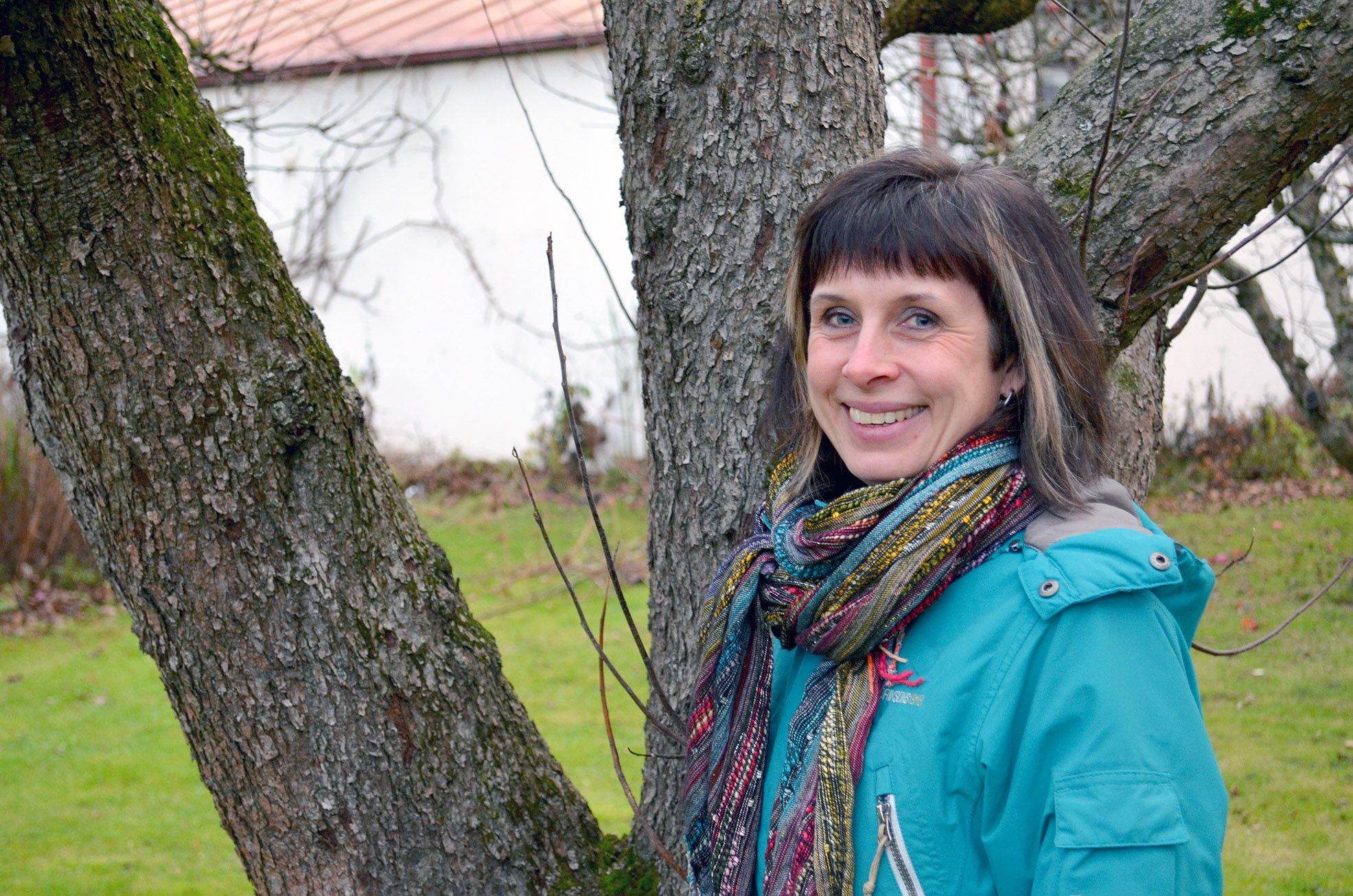 Jill Nielsen har sitt kontor i kyrkoförvaltningens byggnad, intill S:t Nikolai. Men stor del av tiden tillbringar hon på de fyra förskolorna. 