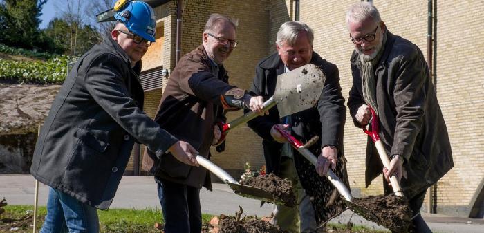 Första spadtaget, krematoriet Kviberg