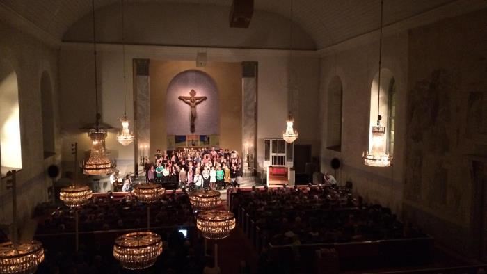 Konsert i Överluleå kyrka.