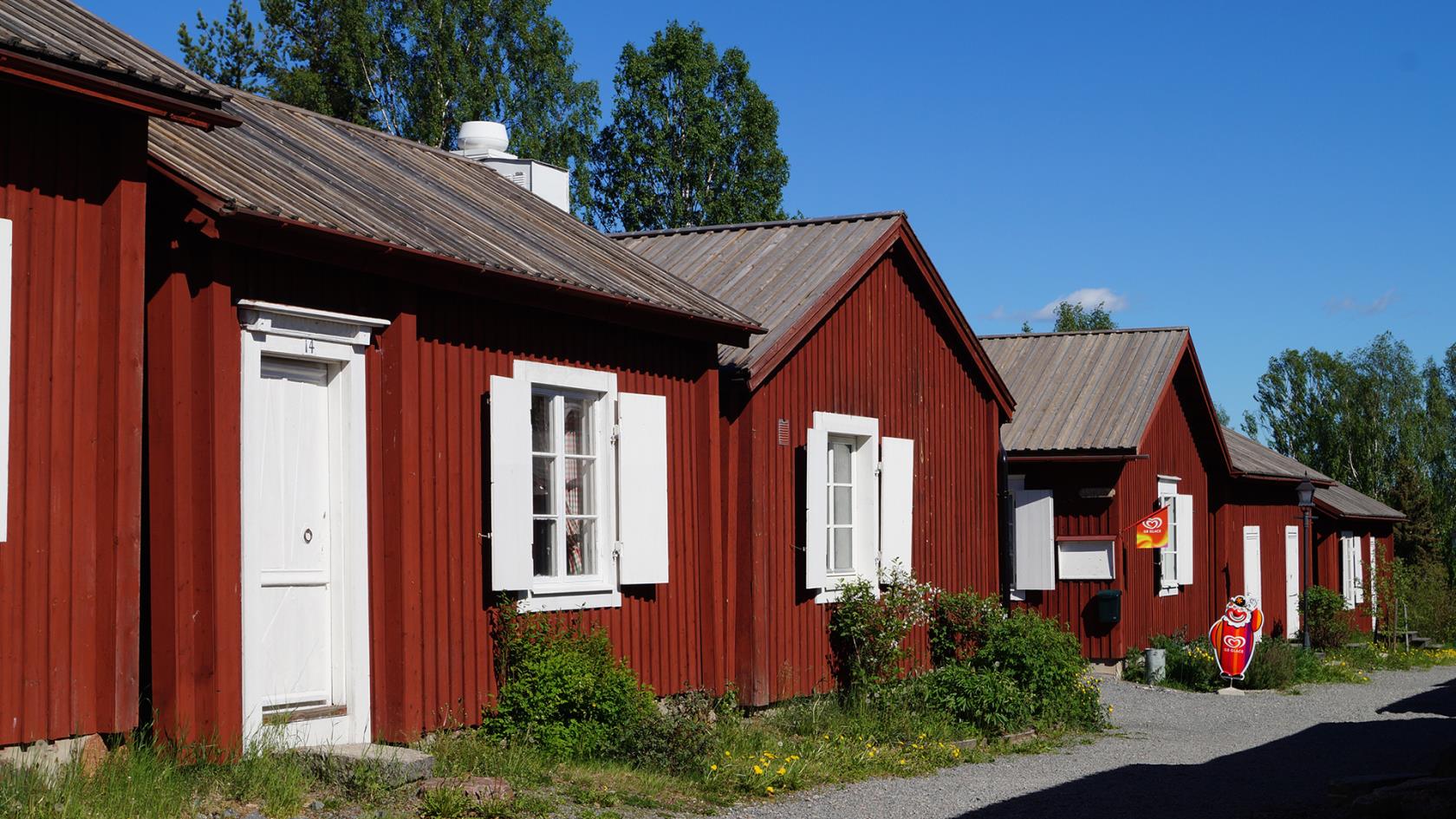 Vy över Bodens kyrkby.