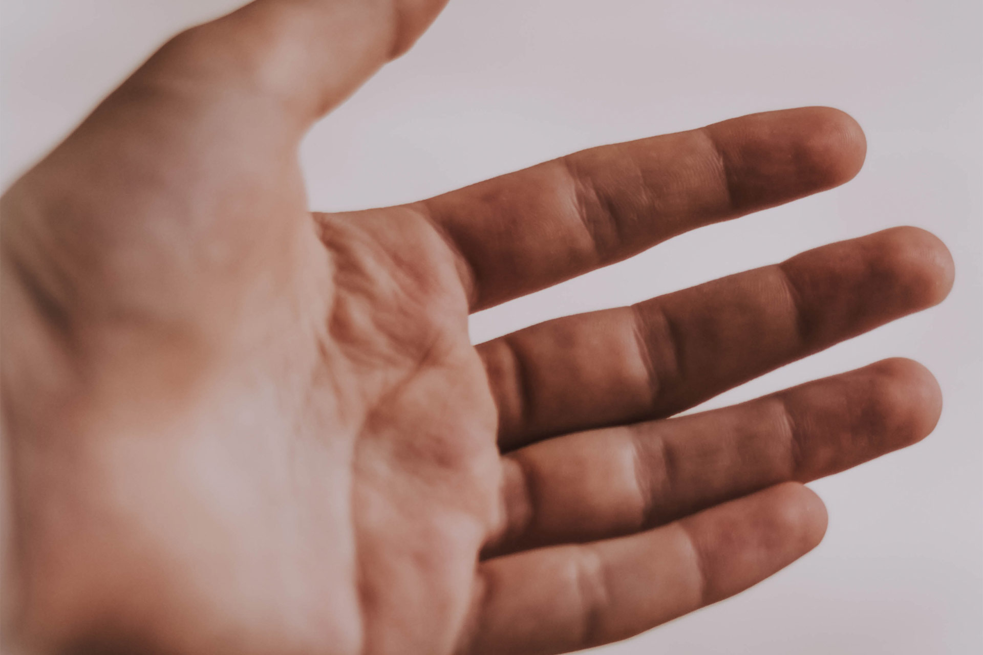 en framsträckt hand