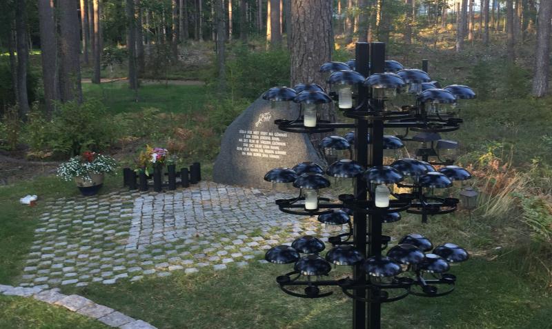 Minneslunden på Skogskyrkogården i Mullsjö