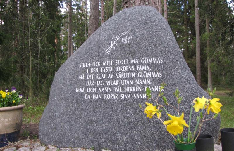 Minneslunden på Skogskyrkogården i Mullsjö