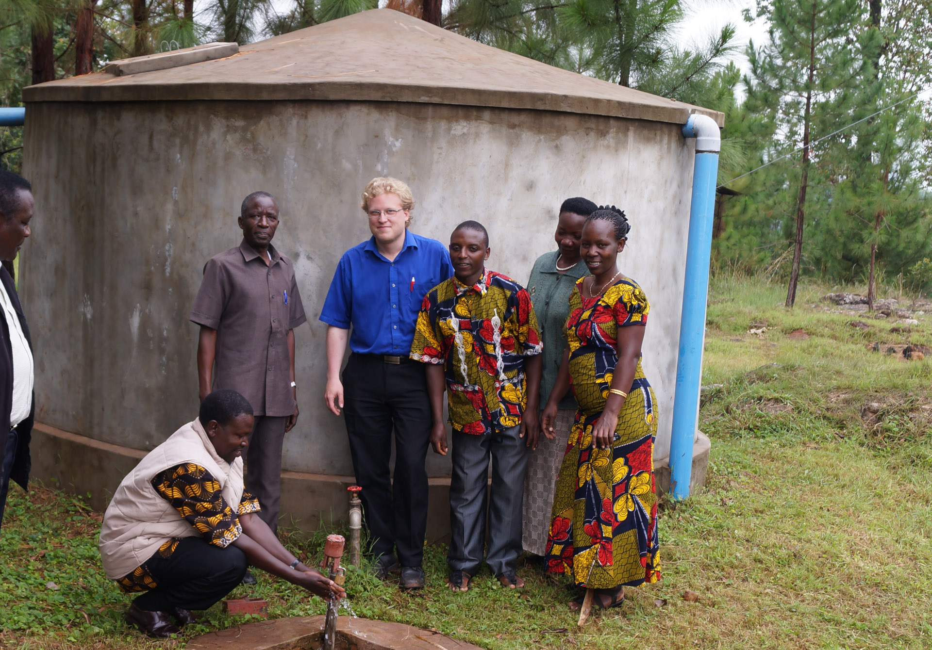 Vattentank i Tanzania