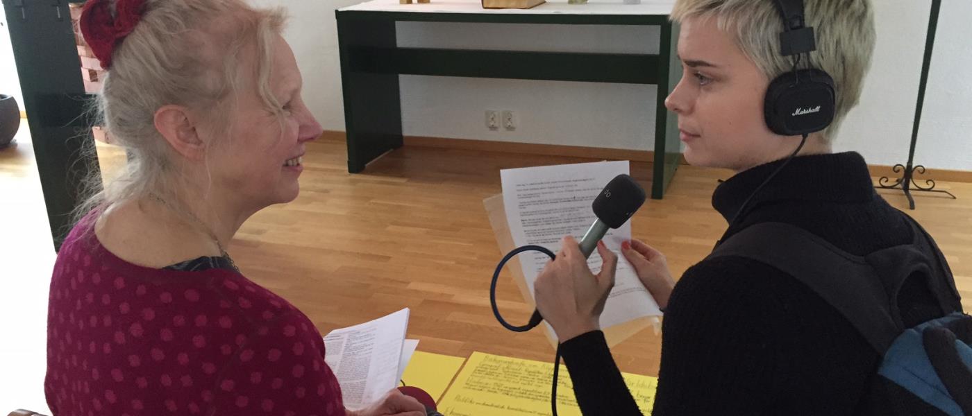 diakon Noomi Bjurén Grönberg intervjuades av Radio Dalarnas Maria Krums Vabins om Världsböndagen.