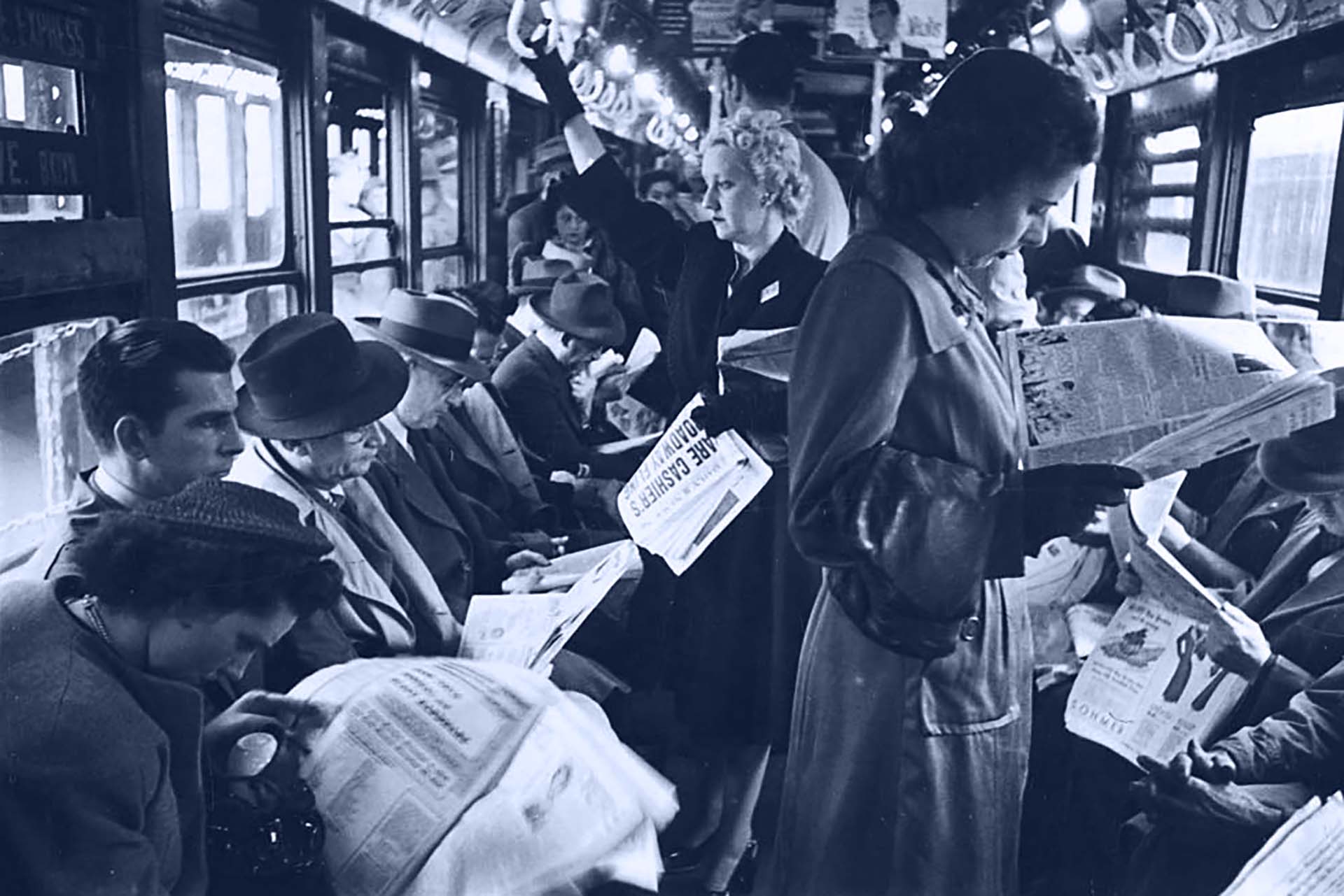 Tunnelbanan i New York, 1946.