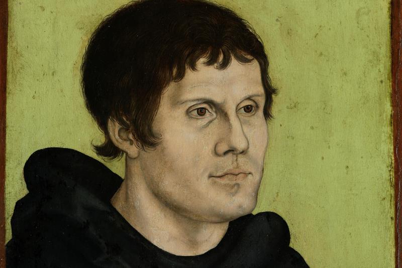 En ung Martin Luther som augustinsk munk.