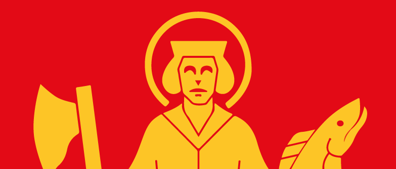 Logga för Sankt Botvids pilgrimsled