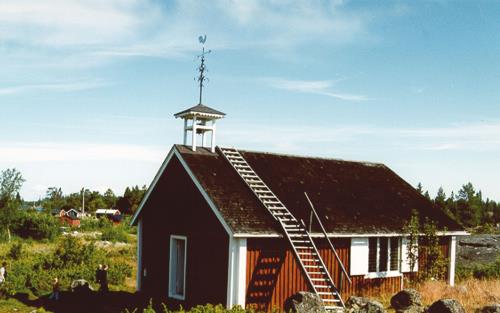 Småskärs kapell i Luleå skärgård.